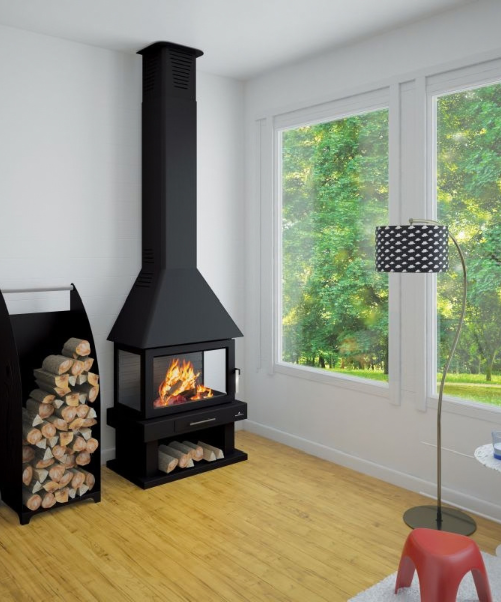 Cheminée BRONPI Huesca 10 kW vue de face