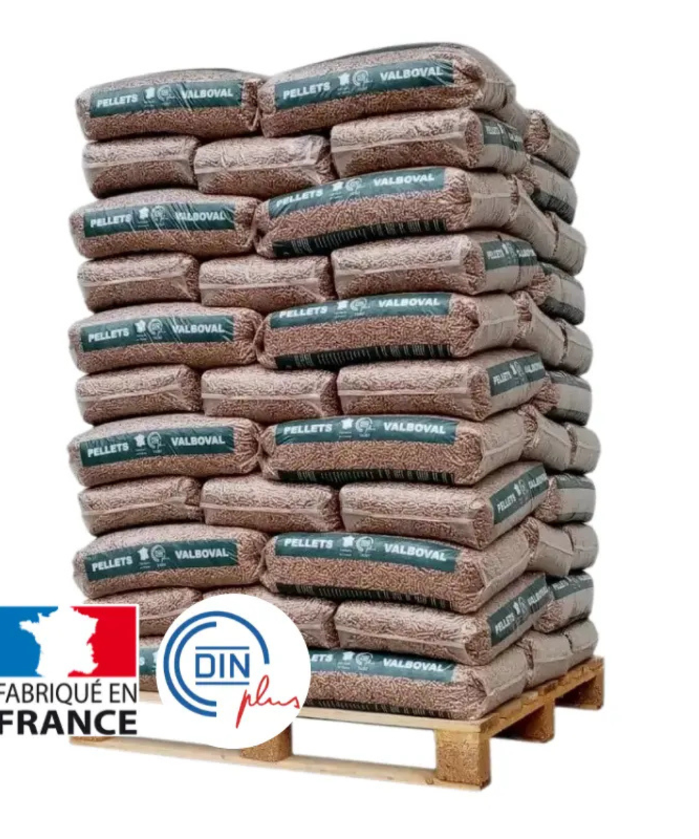 Granulés de bois Premium 65 sacs de 15 kg sur palette