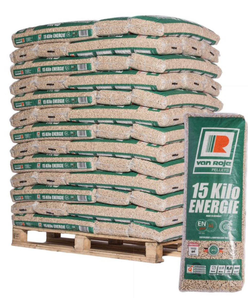 Pellets Van Roje 65 sacs de 15 kg sur palette