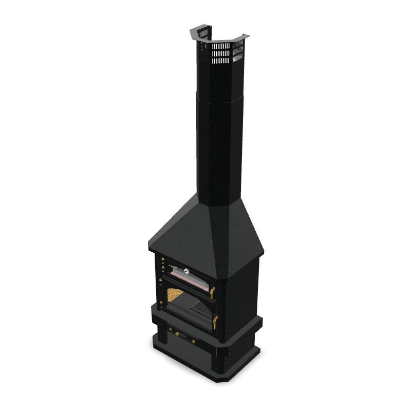 Cheminée avec four BRONPI Ebro – 15 kW – Image 4