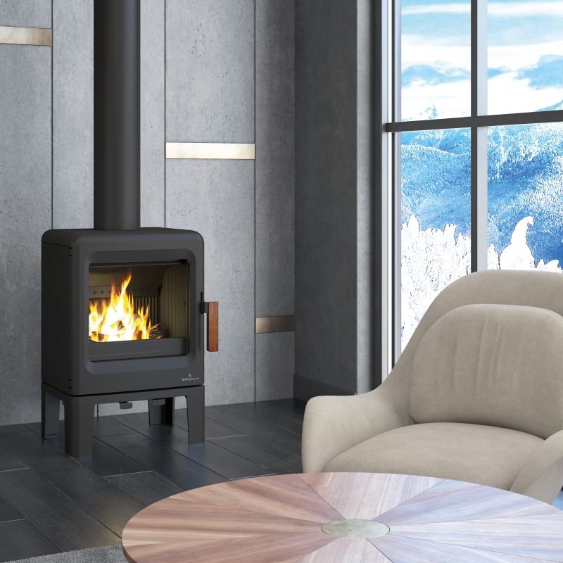 Poêle à bois BRONPI Lira étanche en fonte – 5 kW – Image 8