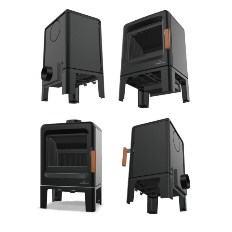 Poêle à bois BRONPI Lira étanche en fonte – 5 kW – Image 6